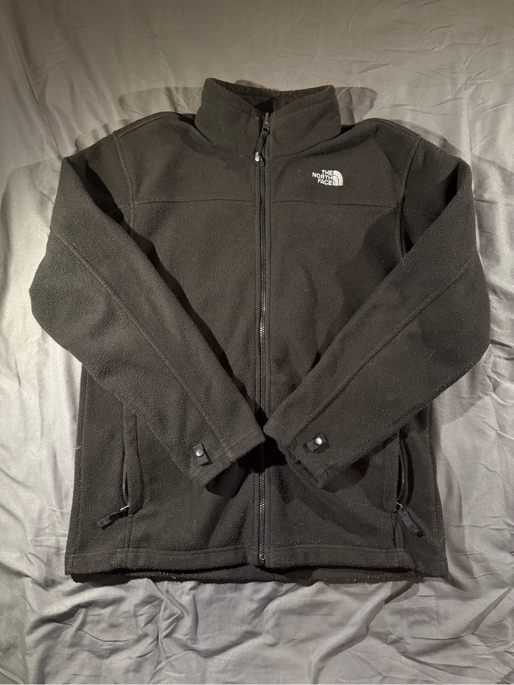 The North Face Men's Black Full-Zip Fleece Jacket Size XL Tall | Cozy Winter